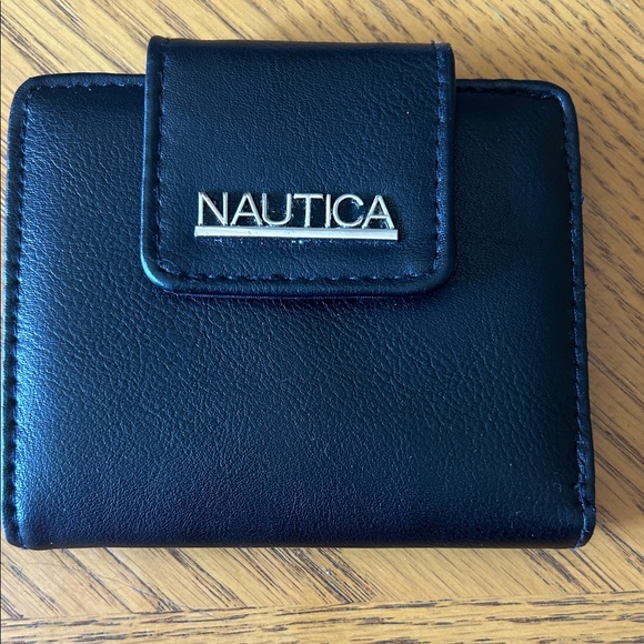 Nautica Handbags - Nautica Midnight Black Leather Wallet